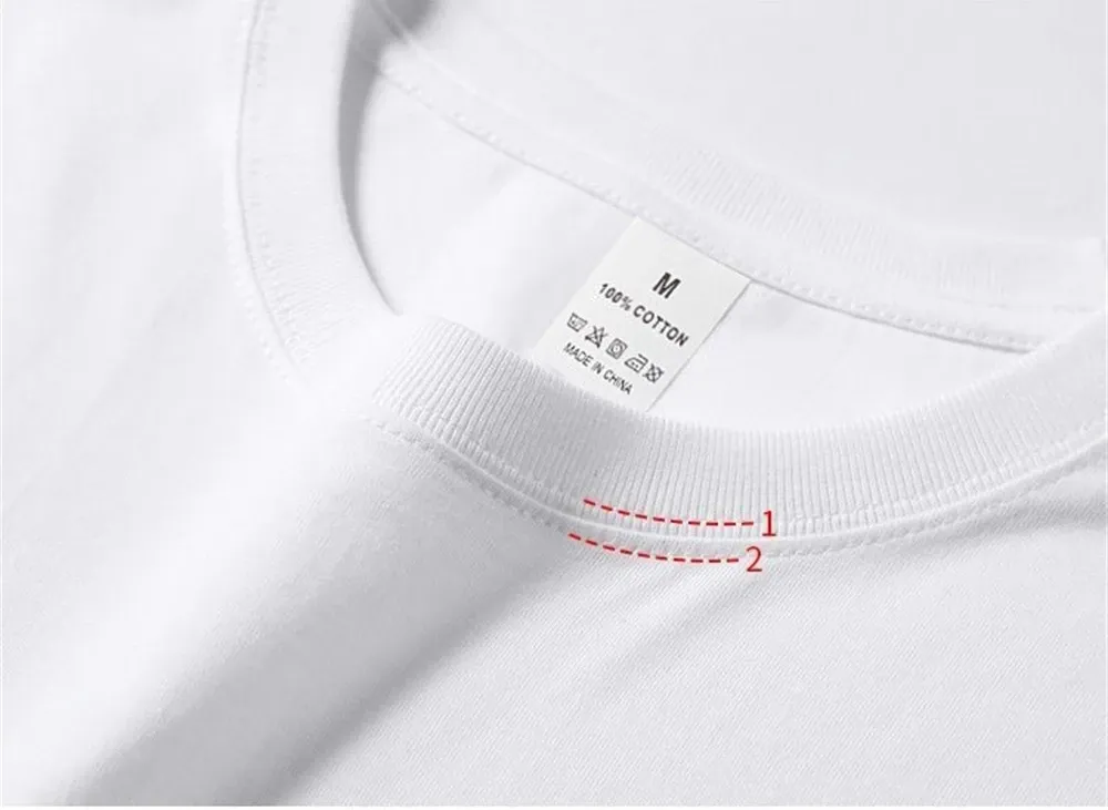 2PCS 100% Cotton Solid White T-Shirts for Men & Women, Casual Breathable Loose Fit Round Neck Short Sleeve Couple Tops showcase 7