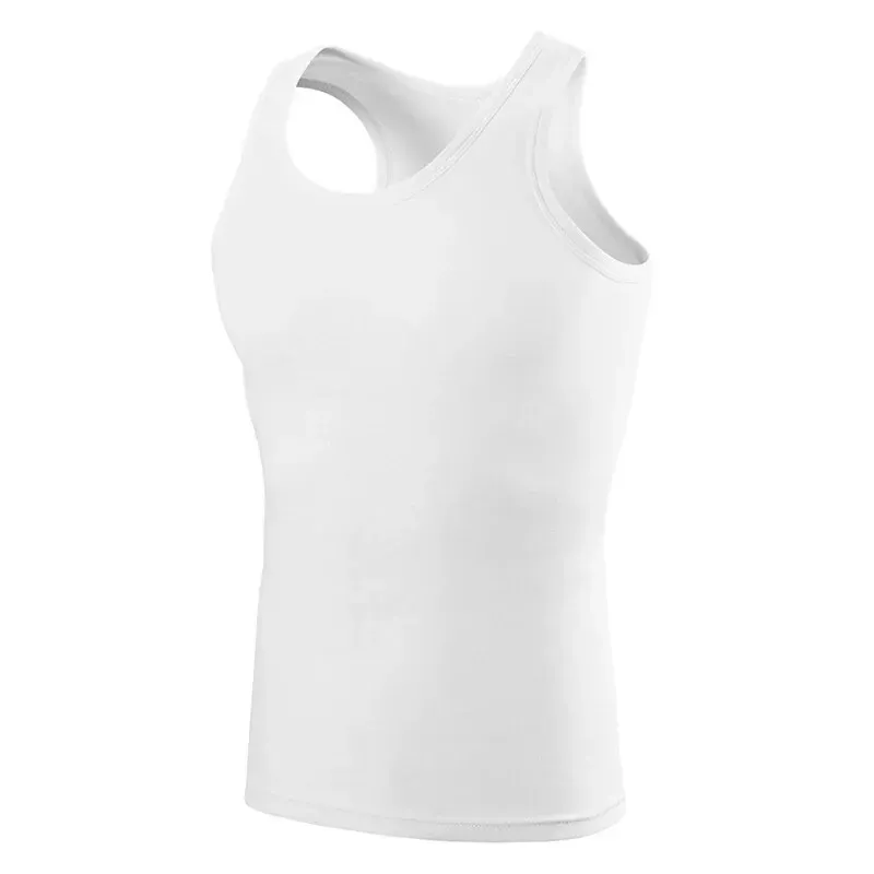Men's Four Seasons Cotton Vest - Casual Sleeveless O-Neck T-Shirt for Sports, Fitness, and Everyday Wear - Comfortable Fit for Teens and Adults thumbnail 6