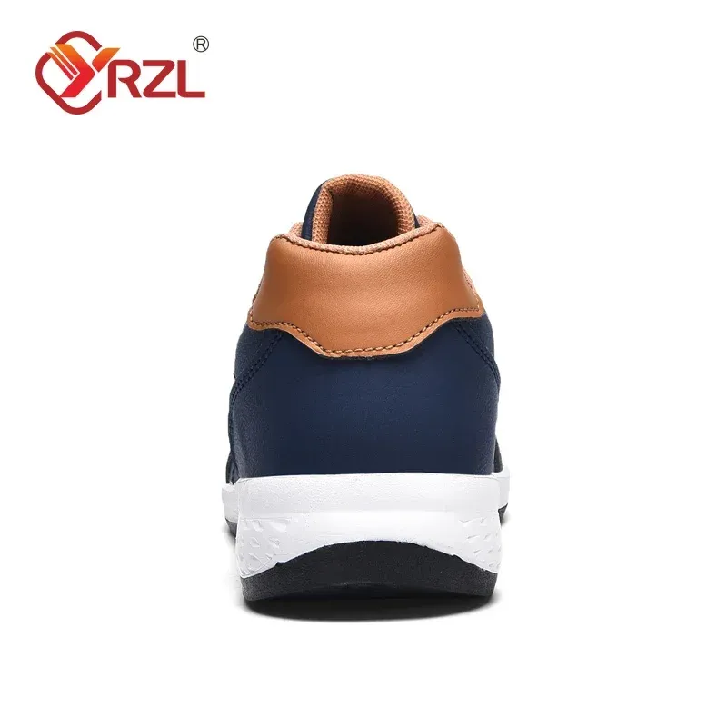 Men's Waterproof Leather Walking Sneakers - Spring/Autumn Leisure Sports Shoes, Non-Slip Tennis Footwear for Active Men thumbnail 3
