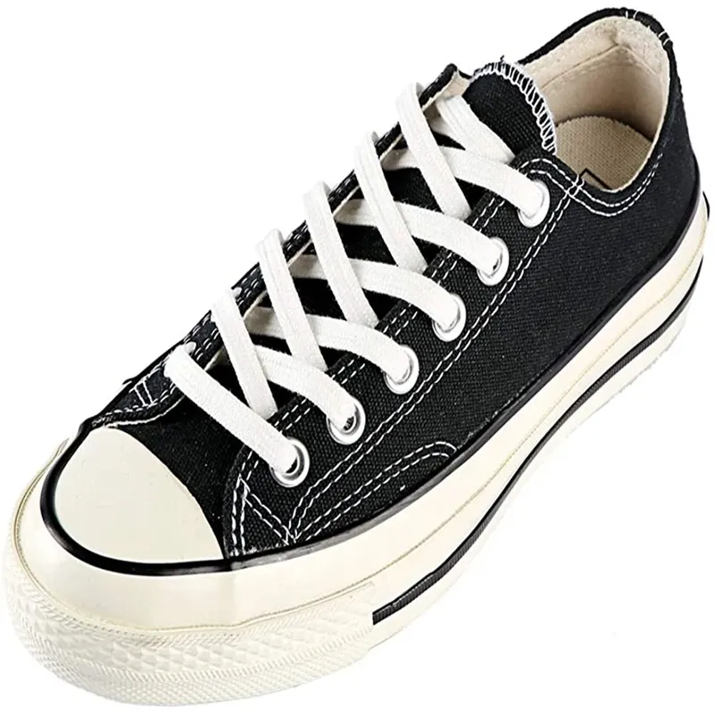 Classic Flat Cotton Shoelaces for Sneakers & Canvas Shoes - Durable & Stylish White, Black, Beige Laces for Men & Women - 100cm-160cm Lengths thumbnail 5