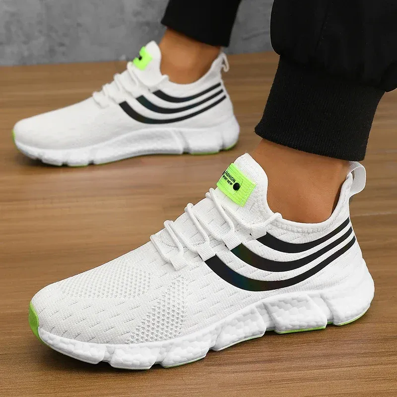 Men's Comfortable Breathable Platform Sneakers - Lightweight Summer Running & Walking Shoes for Fashionable Active Lifestyles thumbnail 6