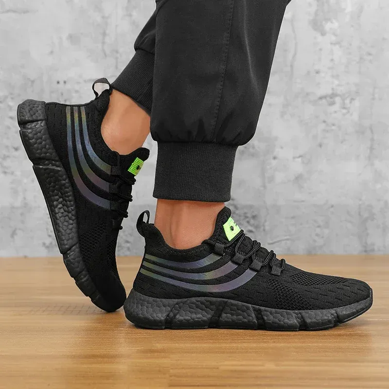 Men's Comfortable Breathable Platform Sneakers - Lightweight Summer Running & Walking Shoes for Fashionable Active Lifestyles showcase 7