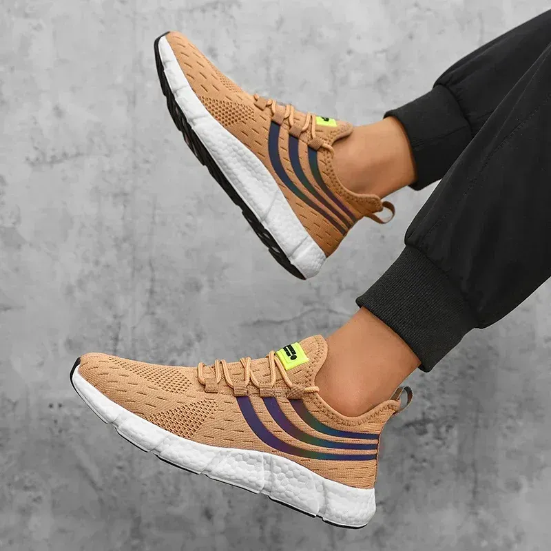 Men's Comfortable Breathable Platform Sneakers - Lightweight Summer Running & Walking Shoes for Fashionable Active Lifestyles showcase 9