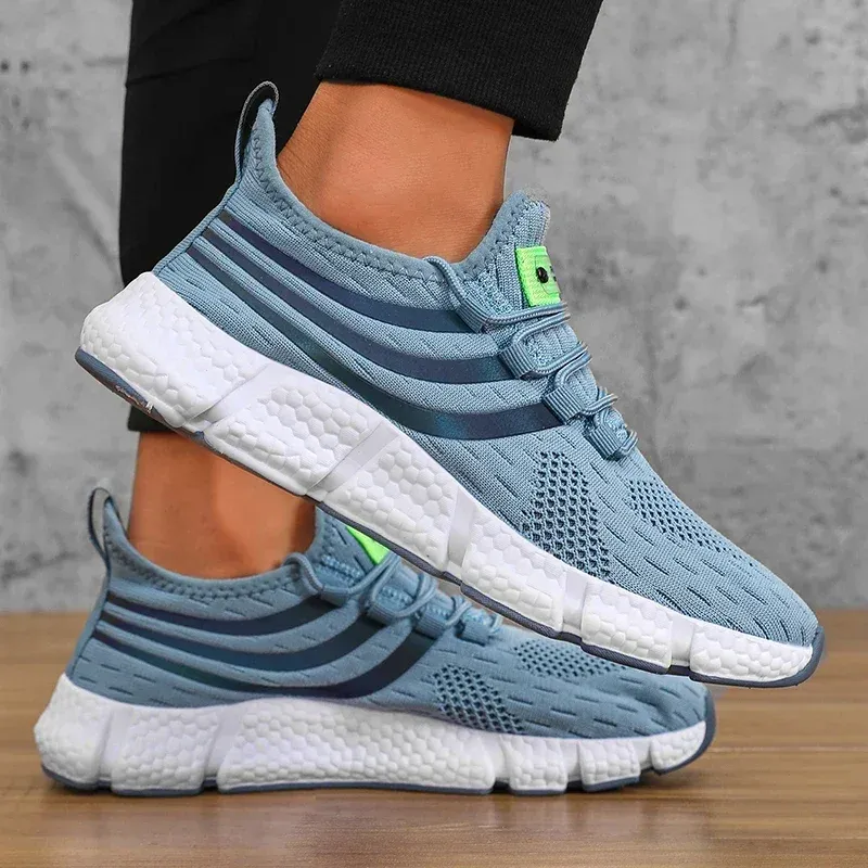 Men's Comfortable Breathable Platform Sneakers - Lightweight Summer Running & Walking Shoes for Fashionable Active Lifestyles showcase 16