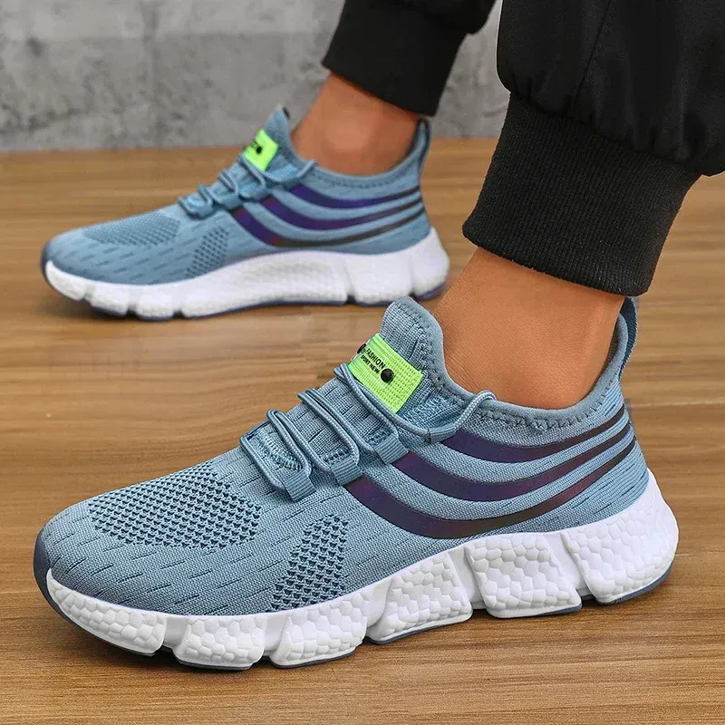 Men's Comfortable Breathable Platform Sneakers - Lightweight Summer Running & Walking Shoes for Fashionable Active Lifestyles showcase 15