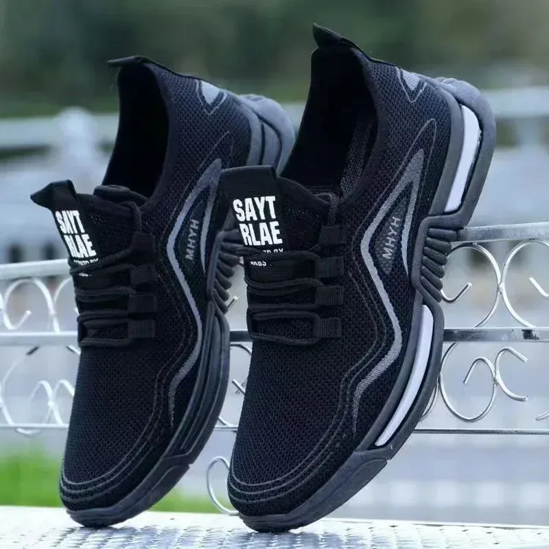 Men's Fashion Slip-On Sneakers - Breathable Running Shoes for Gym, Training, Walking & Tennis - Non-Slip Workout Flats for Active Lifestyles thumbnail 2