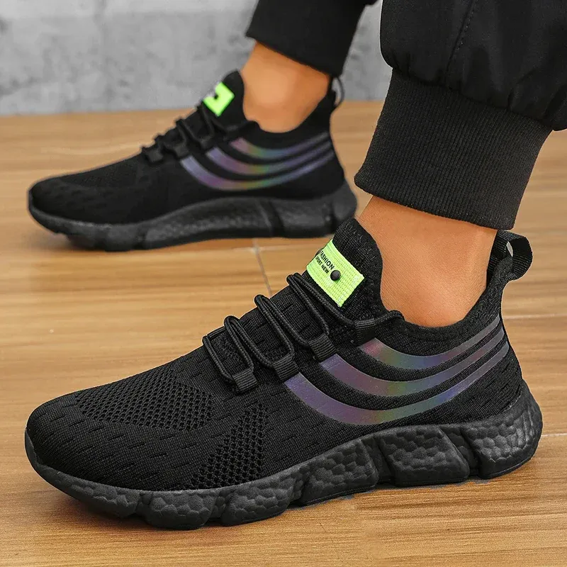 Men's Breathable Lightweight Sports Shoes - Anti-slip Casual Sneakers for Running, Walking, and Jogging - Ideal Athletic Footwear thumbnail 5