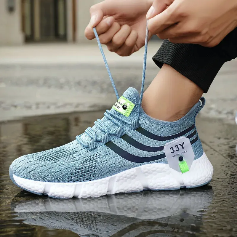 Men's Breathable Mesh Running Shoes - Lightweight Casual Sneakers for Outdoor Sports, Jogging, Walking - Anti-Odor, Durable TPR Outsole - Unisex Sizes 37-46 showcase 5