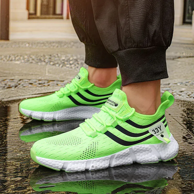 Men's Breathable Mesh Running Shoes - Lightweight Casual Sneakers for Outdoor Sports, Jogging, Walking - Anti-Odor, Durable TPR Outsole - Unisex Sizes 37-46 showcase 12