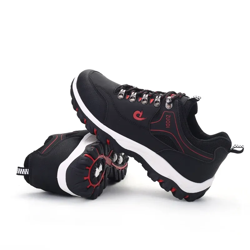 Men's Leather Casual Shoes Sneakers - Lightweight Breathable Walking Tennis Shoes for Spring, Autumn, Winter thumbnail 4