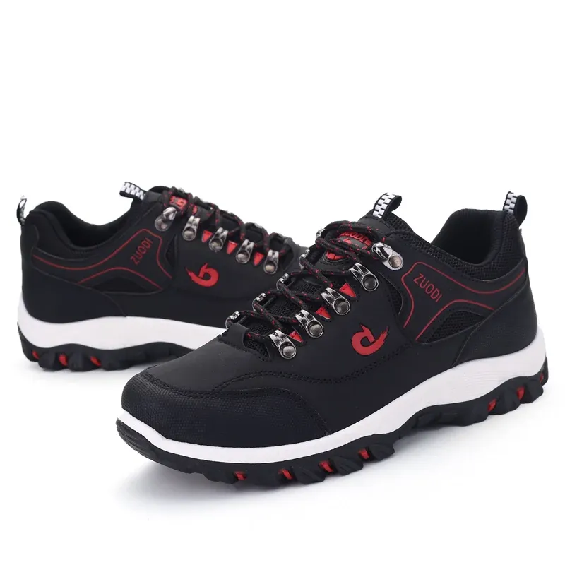 Men's Leather Casual Shoes Sneakers - Lightweight Breathable Walking Tennis Shoes for Spring, Autumn, Winter thumbnail 3