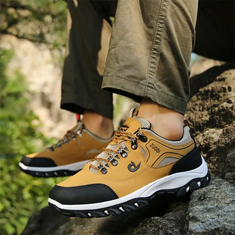 Men's Leather Casual Shoes Sneakers - Lightweight Breathable Walking Tennis Shoes for Spring, Autumn, Winter showcase 17