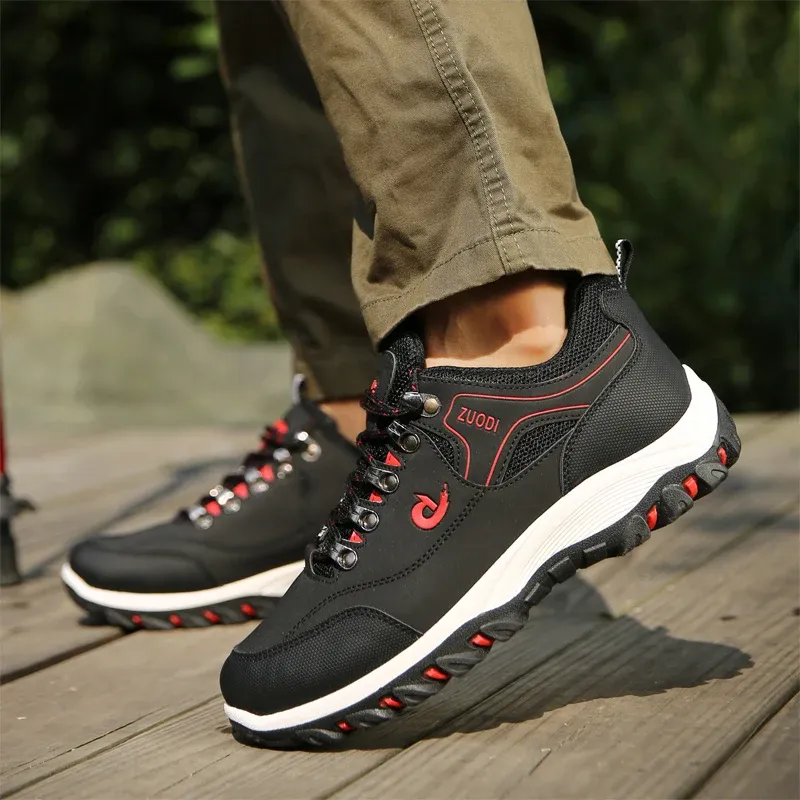 Men's Leather Casual Shoes Sneakers - Lightweight Breathable Walking Tennis Shoes for Spring, Autumn, Winter showcase 9