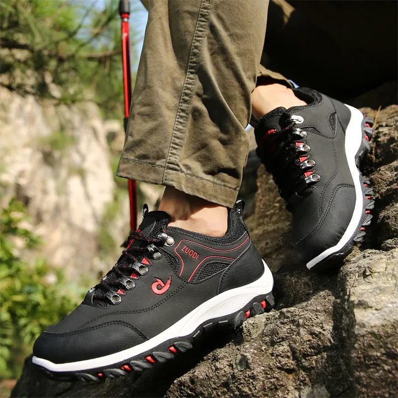 Men's Leather Casual Shoes Sneakers - Lightweight Breathable Walking Tennis Shoes for Spring, Autumn, Winter showcase 7