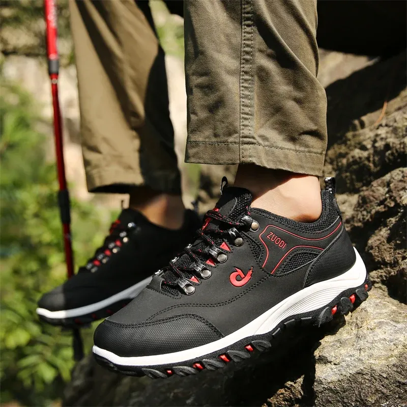 Men's Leather Casual Shoes Sneakers - Lightweight Breathable Walking Tennis Shoes for Spring, Autumn, Winter showcase 6