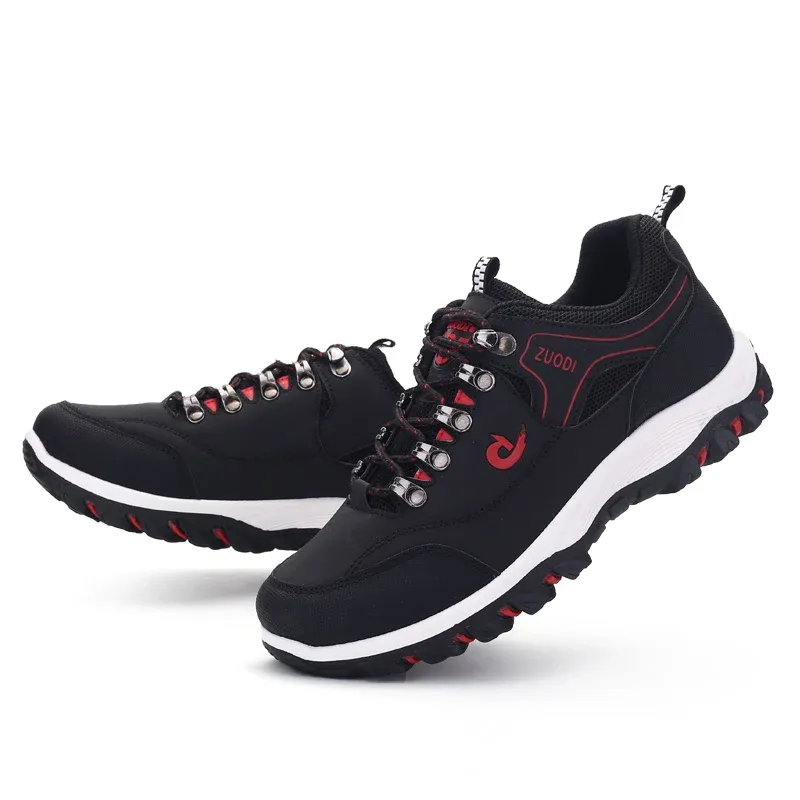 Men's Leather Casual Shoes Sneakers - Lightweight Breathable Walking Tennis Shoes for Spring, Autumn, Winter thumbnail 6
