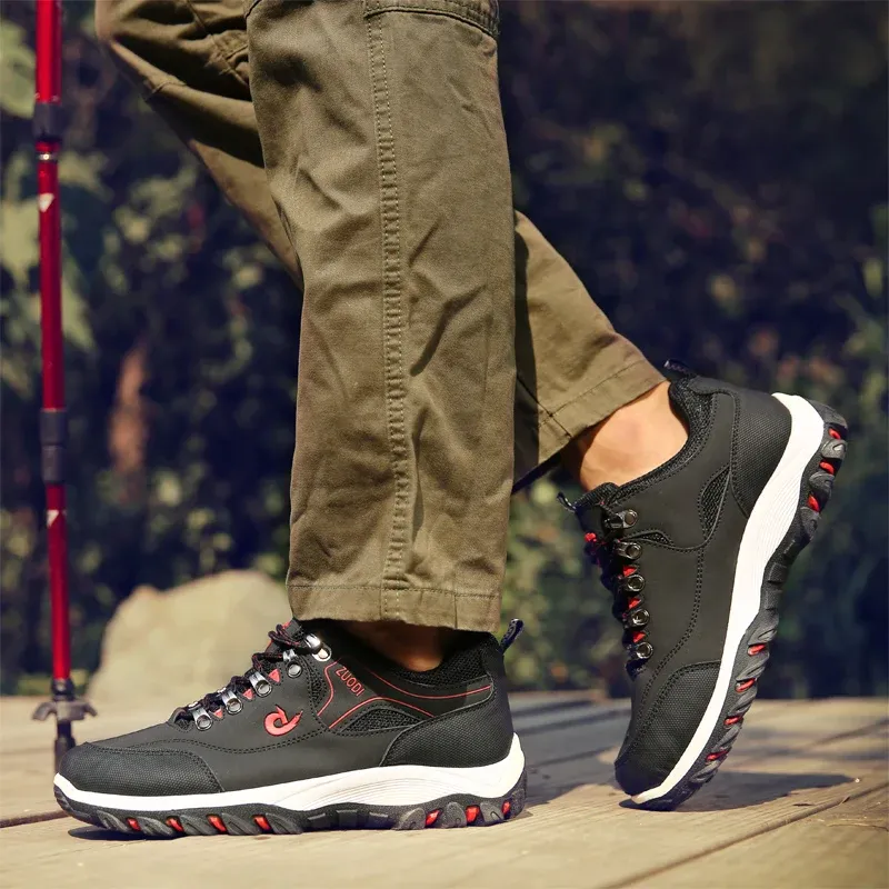 Men's Leather Casual Shoes Sneakers - Lightweight Breathable Walking Tennis Shoes for Spring, Autumn, Winter showcase 10