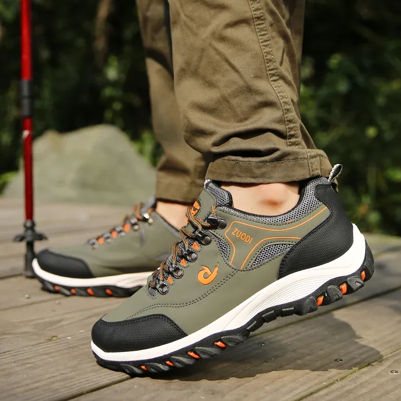 Men's Leather Casual Shoes Sneakers - Lightweight Breathable Walking Tennis Shoes for Spring, Autumn, Winter showcase 23