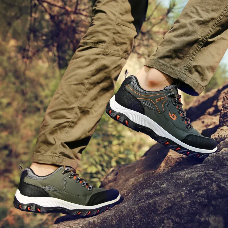 Men's Leather Casual Shoes Sneakers - Lightweight Breathable Walking Tennis Shoes for Spring, Autumn, Winter showcase 19