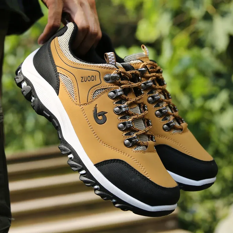 Men's Leather Casual Shoes Sneakers - Lightweight Breathable Walking Tennis Shoes for Spring, Autumn, Winter showcase 3