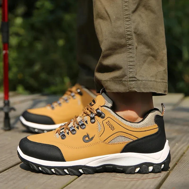 Men's Leather Casual Shoes Sneakers - Lightweight Breathable Walking Tennis Shoes for Spring, Autumn, Winter showcase 12