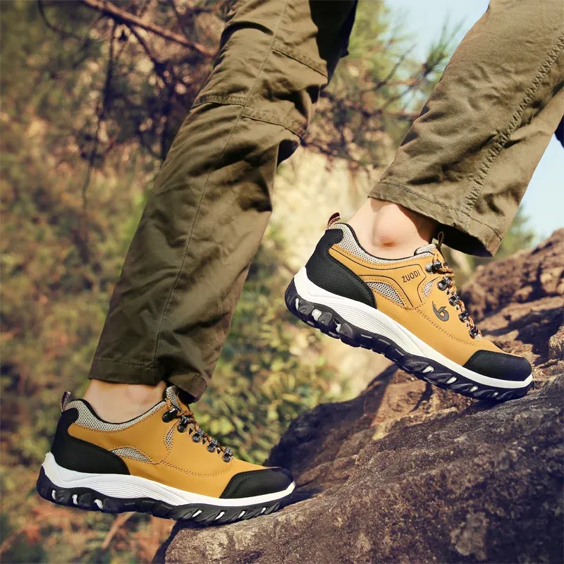 Men's Leather Casual Shoes Sneakers - Lightweight Breathable Walking Tennis Shoes for Spring, Autumn, Winter showcase 16