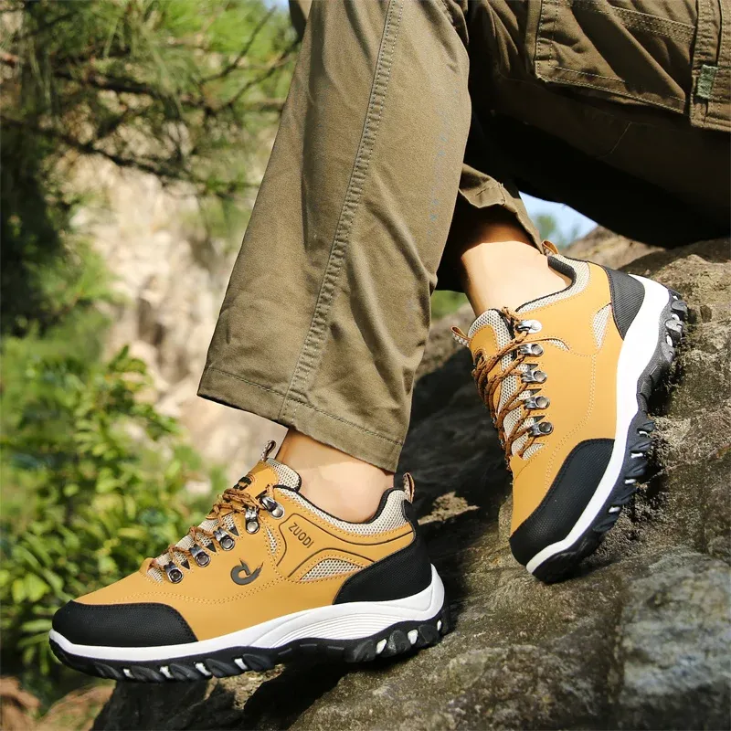 Men's Leather Casual Shoes Sneakers - Lightweight Breathable Walking Tennis Shoes for Spring, Autumn, Winter showcase 18