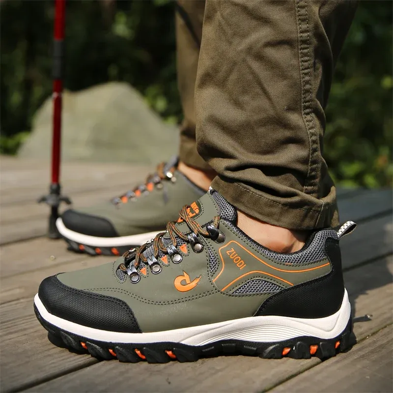 Men's Leather Casual Shoes Sneakers - Lightweight Breathable Walking Tennis Shoes for Spring, Autumn, Winter showcase 22