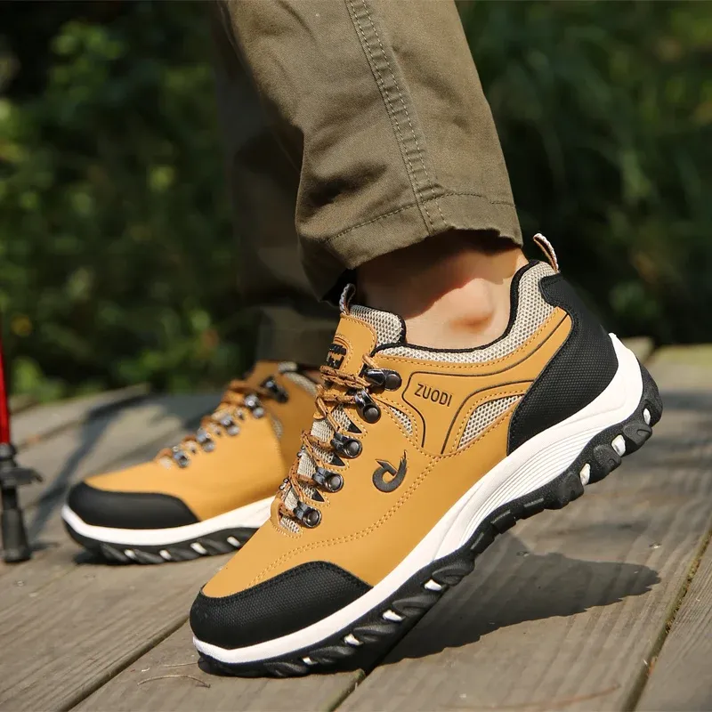 Men's Leather Casual Shoes Sneakers - Lightweight Breathable Walking Tennis Shoes for Spring, Autumn, Winter showcase 13