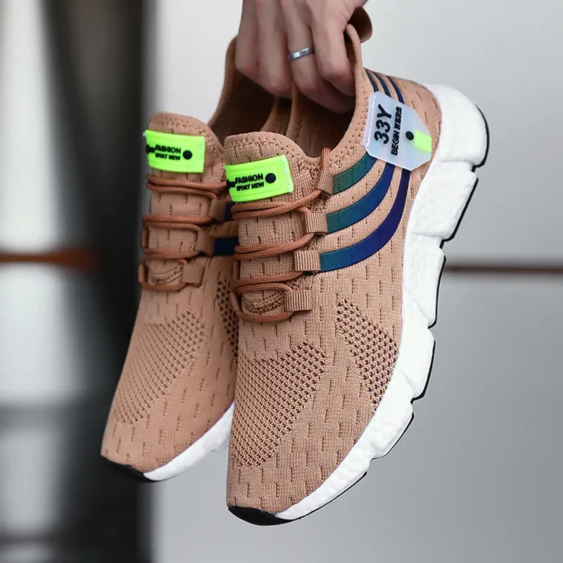 Men's Breathable Mesh Running Shoes - Lightweight Casual Sneakers for Summer Sports, Jogging, and Outdoor Walking thumbnail 1