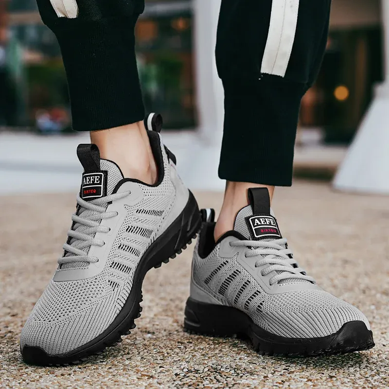 Men's Lightweight Breathable Running Shoes - Comfortable Outdoor Sports Sneakers for Athletic Training & Casual Wear thumbnail 6