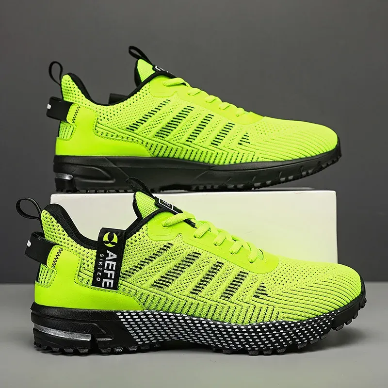 Men's Lightweight Breathable Running Shoes - Comfortable Outdoor Sports Sneakers for Athletic Training & Casual Wear thumbnail 3