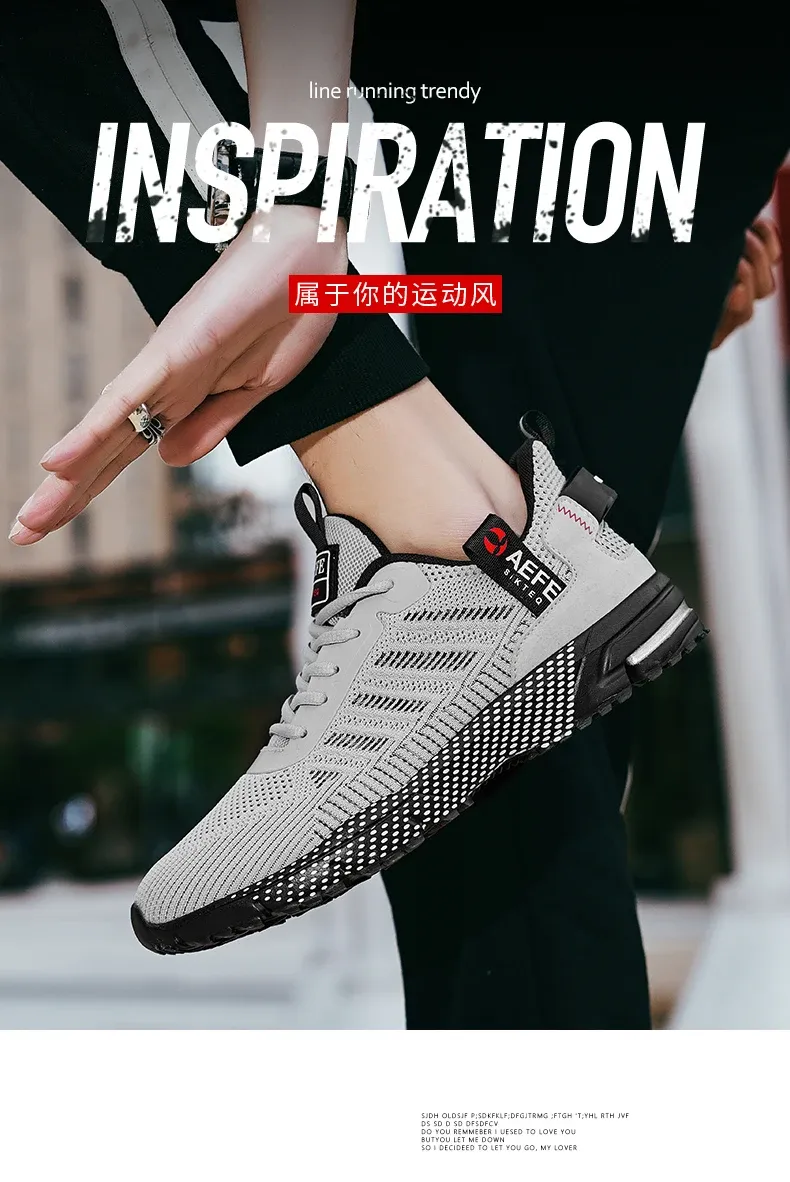 Men's Lightweight Breathable Running Shoes - Comfortable Outdoor Sports Sneakers for Athletic Training & Casual Wear showcase 1