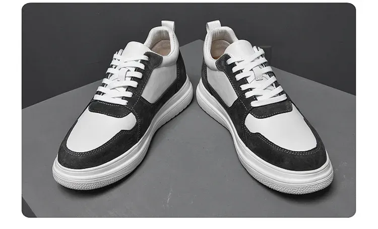 Men's Elevator Height Increase Sneakers - Invisible 8cm/10cm Sports Casual Shoes for Taller Look showcase 17