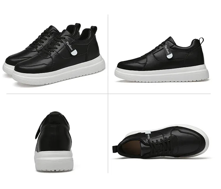 Men's Elevator Height Increase Sneakers - Invisible 8cm/10cm Sports Casual Shoes for Taller Look showcase 25