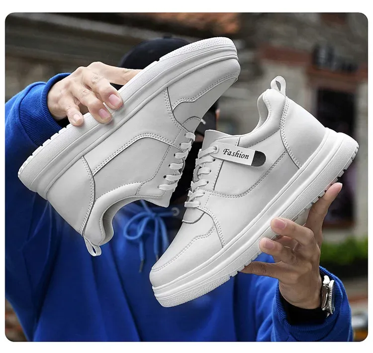 Men's Elevator Height Increase Sneakers - Invisible 8cm/10cm Sports Casual Shoes for Taller Look showcase 10