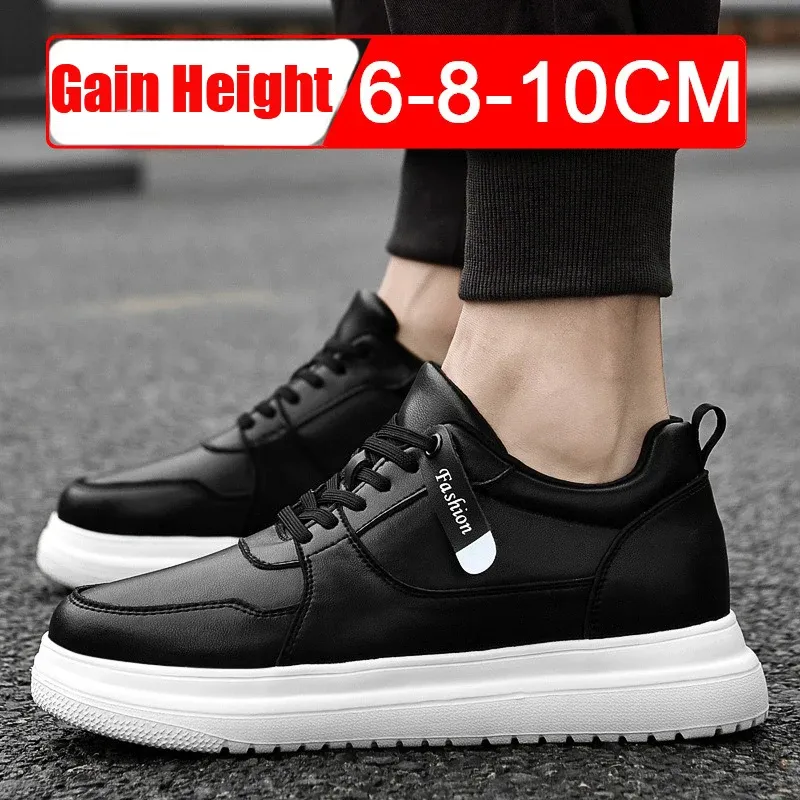 Men's Elevator Height Increase Sneakers - Invisible 8cm/10cm Sports Casual Shoes for Taller Look showcase 7