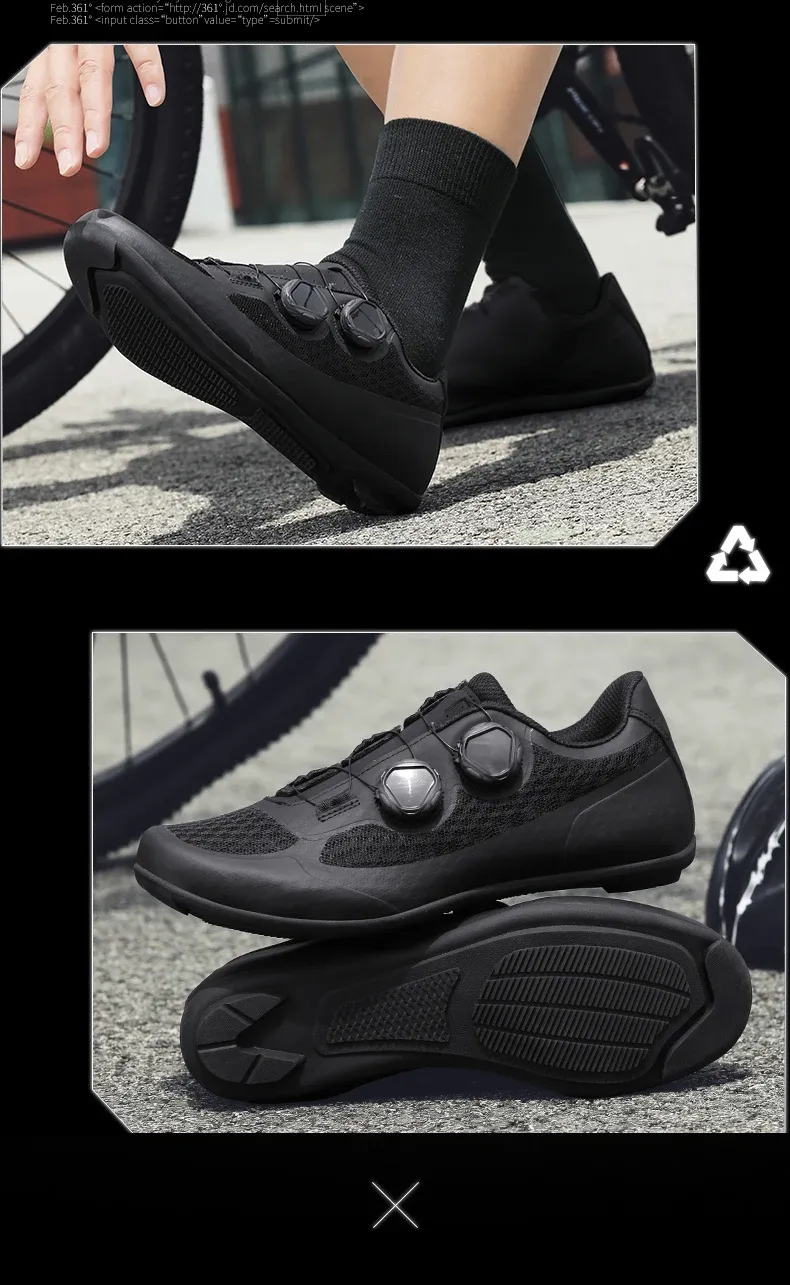 Men's Road Cycling Shoes SPD Cleat Compatible Bike Sneakers - Outdoor Cycling Footwear for Road & Flat Pedals, White showcase 18