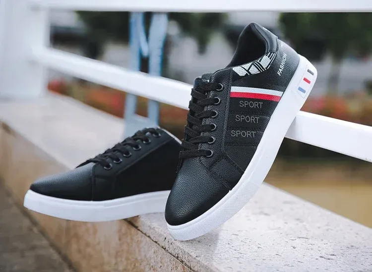 Men's Summer Lightweight Breathable Casual Sneakers - Luxury Flat White Vulcanized Shoes for Everyday Wear showcase 12