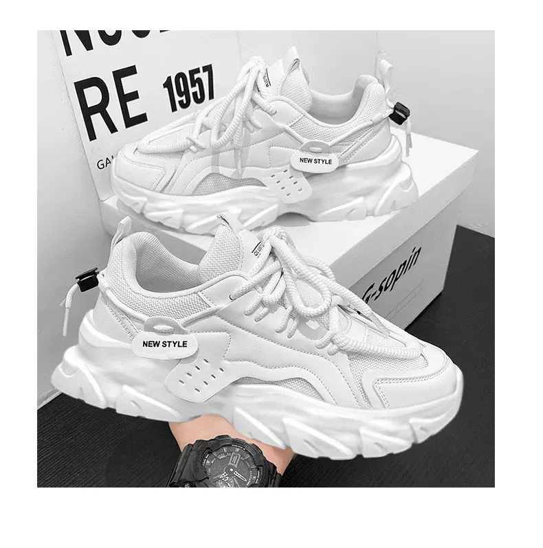 Men's Breathable Casual Sneakers - Thick Soled Outdoor Running Tennis Shoes for All Seasons, Soft Comfort for Active Males showcase 7