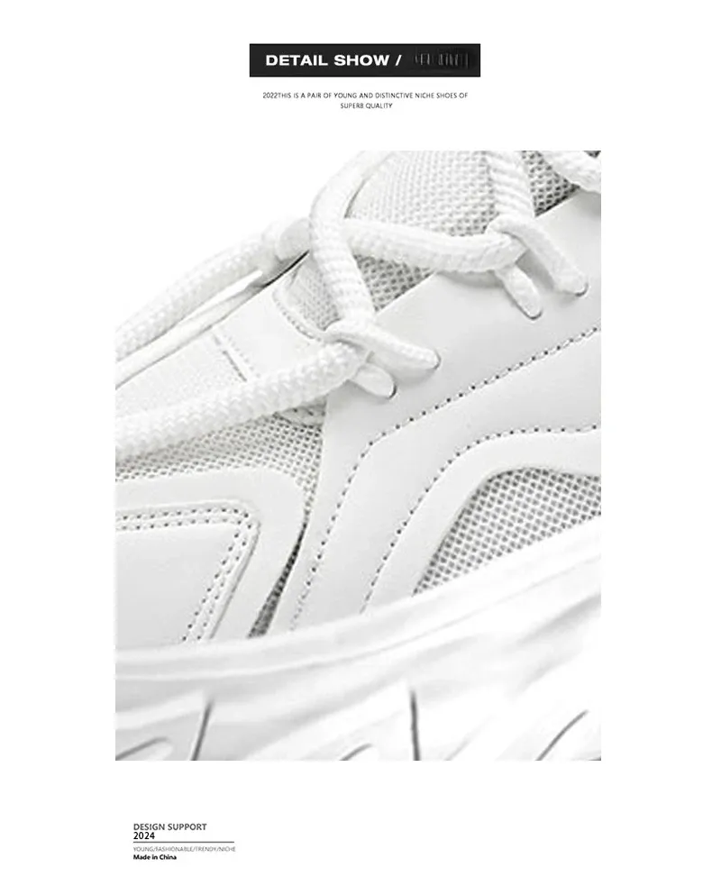 Men's Breathable Casual Sneakers - Thick Soled Outdoor Running Tennis Shoes for All Seasons, Soft Comfort for Active Males showcase 3