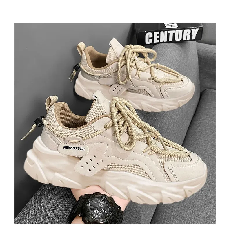 Men's Breathable Casual Sneakers - Thick Soled Outdoor Running Tennis Shoes for All Seasons, Soft Comfort for Active Males showcase 10