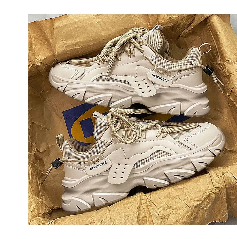 Men's Breathable Casual Sneakers - Thick Soled Outdoor Running Tennis Shoes for All Seasons, Soft Comfort for Active Males showcase 9