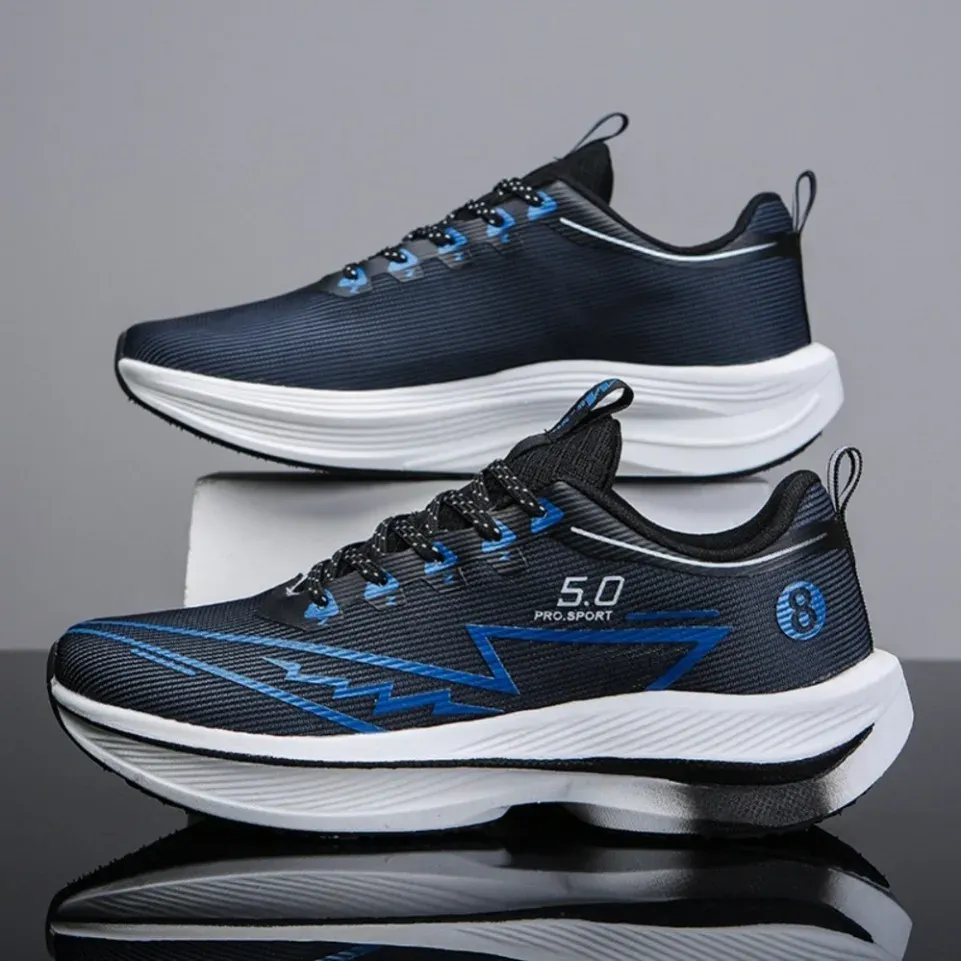 Brand Men's Carbon Plate Running Shoes - Soft Cushion Shock Absorbing Unisex Sneakers for Training & Sports, Lightweight & Anti-Slip thumbnail 3