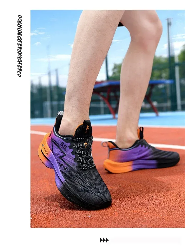 Brand Men's Carbon Plate Running Shoes - Soft Cushion Shock Absorbing Unisex Sneakers for Training & Sports, Lightweight & Anti-Slip showcase 7