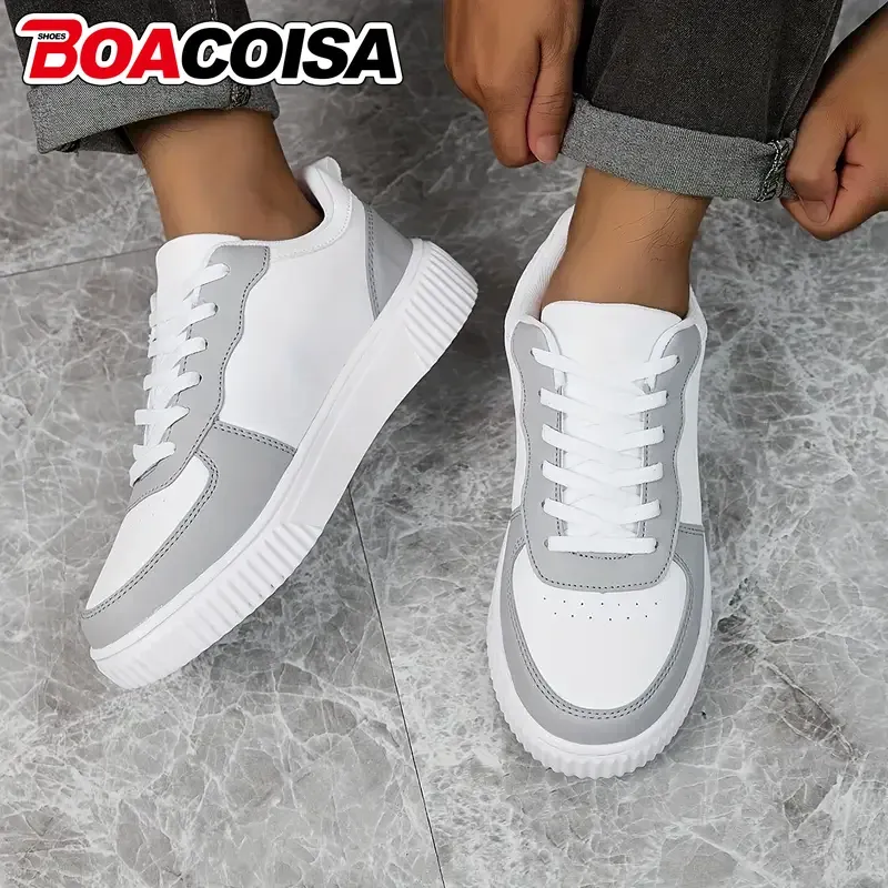 Unisex Breathable Walking Shoes for Men & Women | Lightweight EVA Outsole Sneakers | Secure Lace-Up Closure for Outdoor Sports & Running thumbnail 1