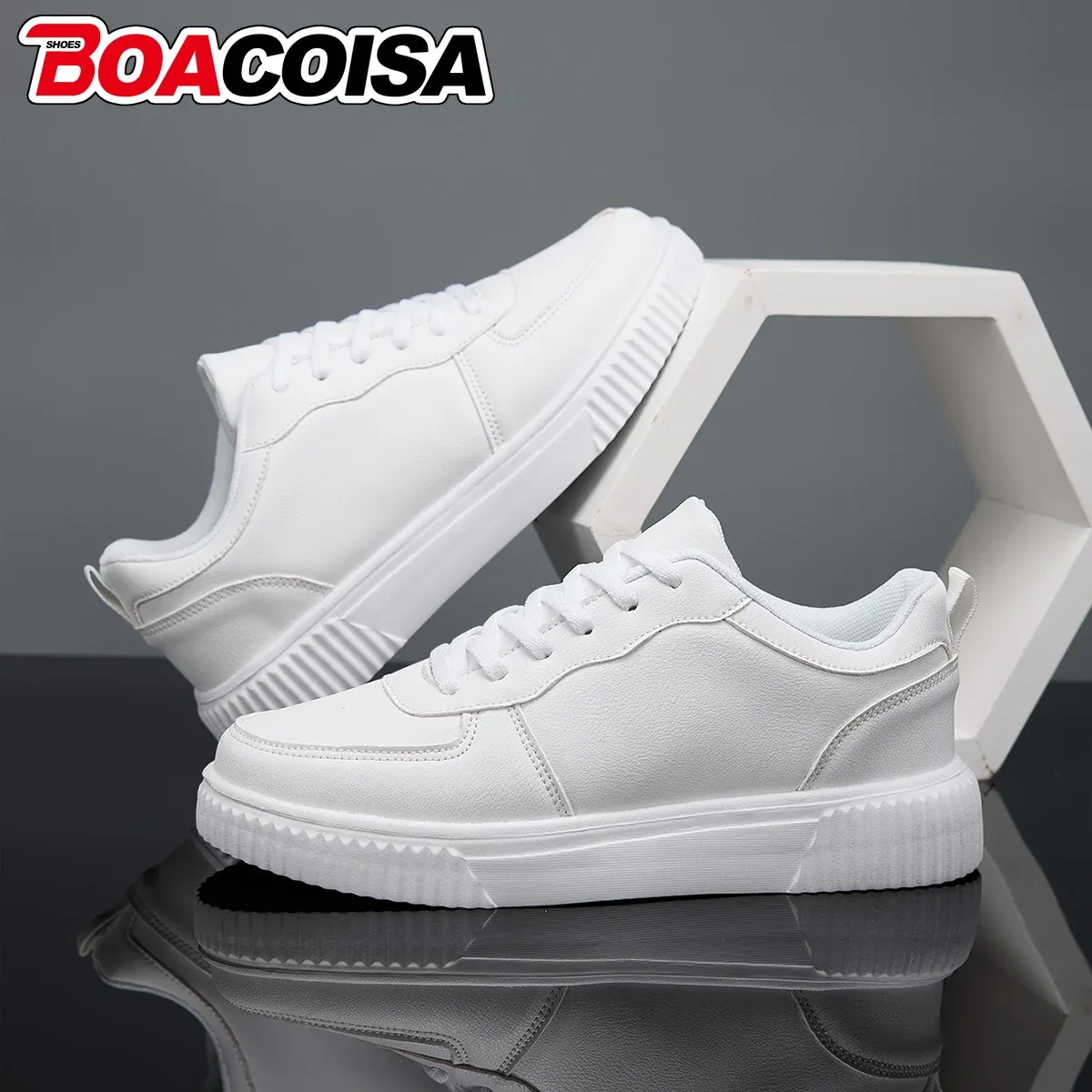 Unisex Breathable Walking Shoes for Men & Women | Lightweight EVA Outsole Sneakers | Secure Lace-Up Closure for Outdoor Sports & Running thumbnail 5