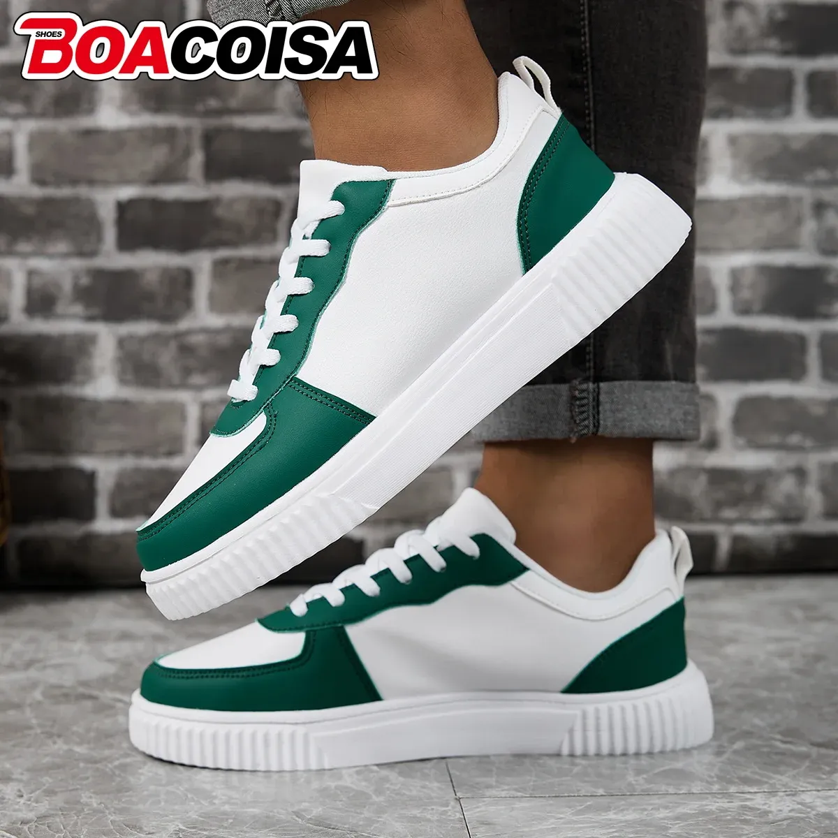 Unisex Breathable Walking Shoes for Men & Women | Lightweight EVA Outsole Sneakers | Secure Lace-Up Closure for Outdoor Sports & Running thumbnail 4