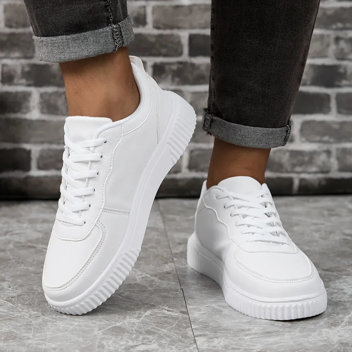 Unisex Breathable Walking Shoes for Men & Women | Lightweight EVA Outsole Sneakers | Secure Lace-Up Closure for Outdoor Sports & Running showcase 12