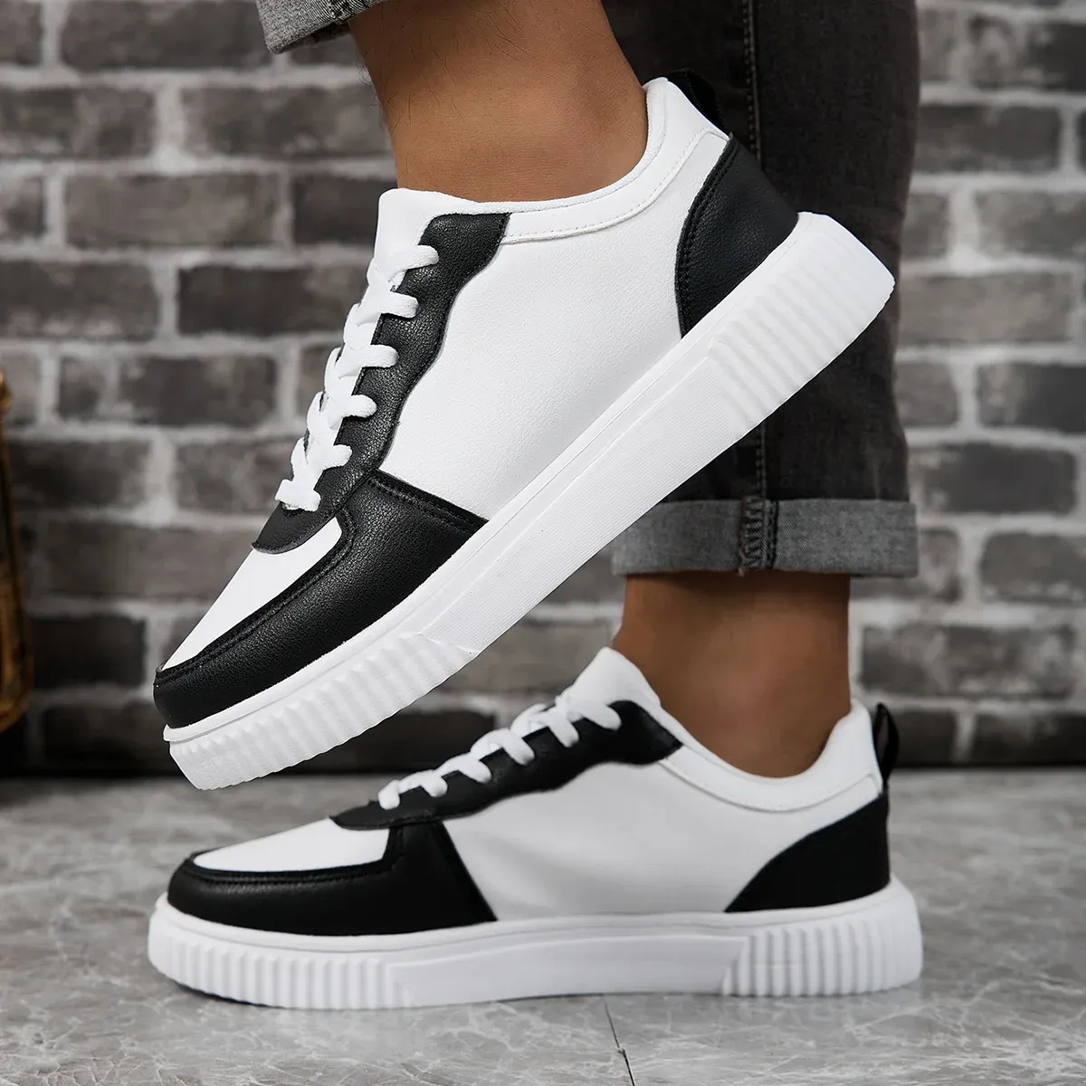 Unisex Breathable Walking Shoes for Men & Women | Lightweight EVA Outsole Sneakers | Secure Lace-Up Closure for Outdoor Sports & Running showcase 5